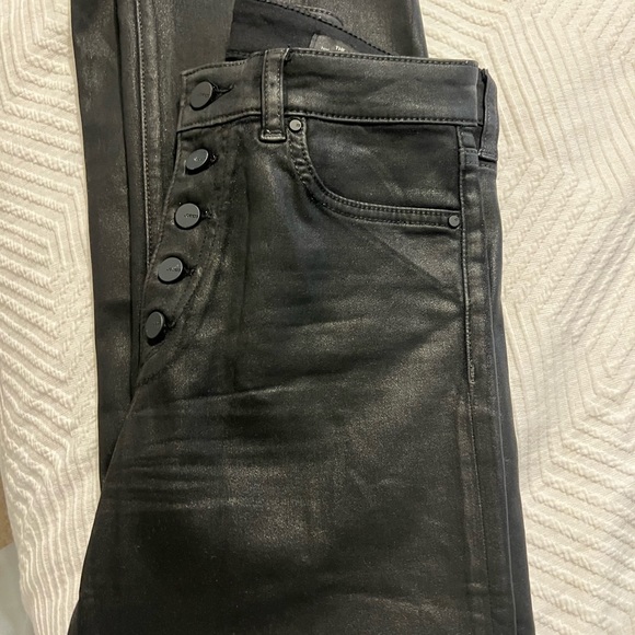 Joe’s Jeans The Callie Leather Coated High Rise Cropped Boot size 27 - Picture 3 of 4